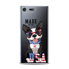 Lex Altern TPU Silicone Sony Xperia Case Quote USA Bulldog