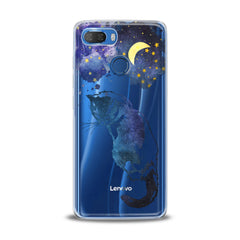 Lex Altern TPU Silicone Lenovo Case Beautiful Galaxy Cat