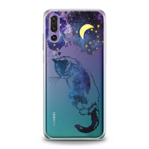 Lex Altern Beautiful Galaxy Cat Huawei Honor Case