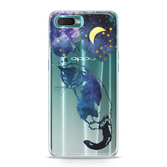 Lex Altern TPU Silicone Oppo Case Beautiful Galaxy Cat