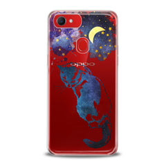 Lex Altern TPU Silicone Oppo Case Beautiful Galaxy Cat