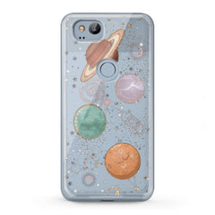 Lex Altern TPU Silicone Google Pixel Case Shiny Planets