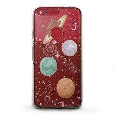 Lex Altern TPU Silicone Google Pixel Case Shiny Planets