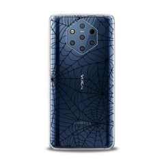 Lex Altern TPU Silicone Nokia Case Black Spiderweb Pattern