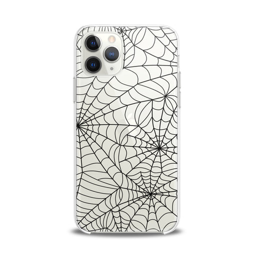 Lex Altern TPU Silicone iPhone Case Black Spiderweb Pattern