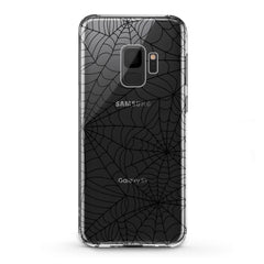 Lex Altern TPU Silicone Samsung Galaxy Case Black Spiderweb Pattern