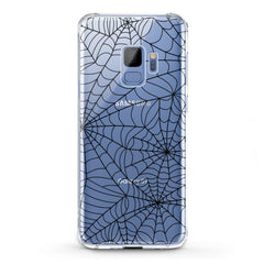 Lex Altern TPU Silicone Samsung Galaxy Case Black Spiderweb Pattern