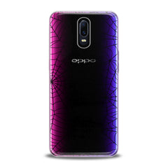 Lex Altern TPU Silicone Oppo Case Black Spiderweb Pattern