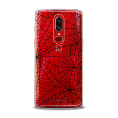 Lex Altern TPU Silicone OnePlus Case Black Spiderweb Pattern