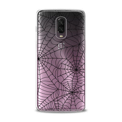 Lex Altern TPU Silicone OnePlus Case Black Spiderweb Pattern