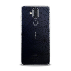 Lex Altern TPU Silicone Nokia Case Black Spiderweb Pattern