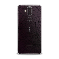 Lex Altern TPU Silicone Nokia Case Black Spiderweb Pattern