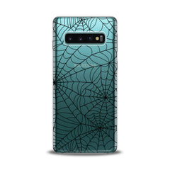 Lex Altern TPU Silicone Samsung Galaxy Case Black Spiderweb Pattern