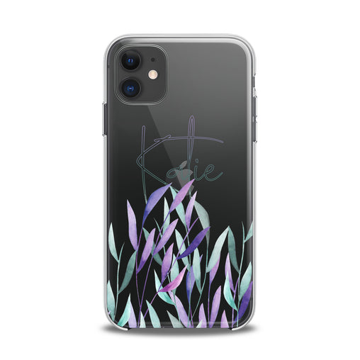 Lex Altern TPU Silicone iPhone Case Gentle Purple Plants