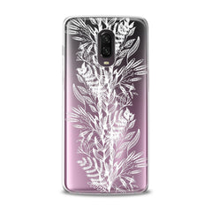 Lex Altern TPU Silicone OnePlus Case White Plants