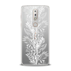 Lex Altern TPU Silicone Nokia Case White Plants