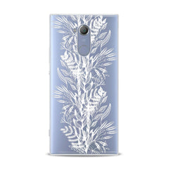 Lex Altern TPU Silicone Sony Xperia Case White Plants