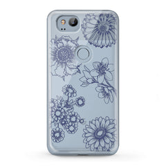 Lex Altern TPU Silicone Google Pixel Case Botanical Sketch