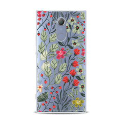 Lex Altern TPU Silicone Sony Xperia Case Cute Wildflower Pattern