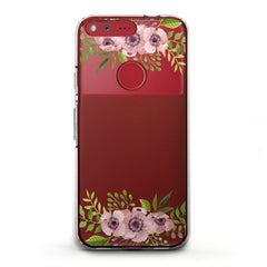 Lex Altern TPU Silicone Google Pixel Case Pink Flowers