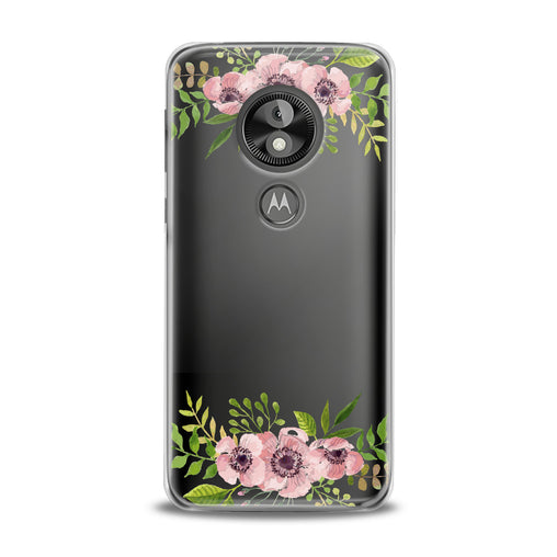 Lex Altern Pink Flowers Motorola Case