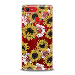 Lex Altern TPU Silicone Oppo Case Sunflower Pattern