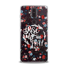 Lex Altern TPU Silicone Nokia Case Rise Up and Pray