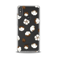 Lex Altern TPU Silicone Motorola Case Cotton Flowers