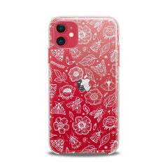 Lex Altern TPU Silicone iPhone Case Flower Drawing