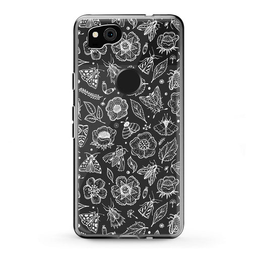 Lex Altern Google Pixel Case Flower Drawing