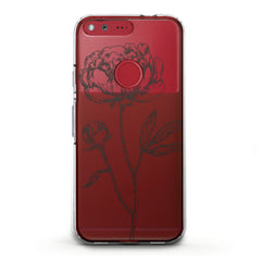 Lex Altern TPU Silicone Google Pixel Case Floral Sketch