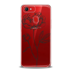 Lex Altern TPU Silicone Oppo Case Floral Sketch