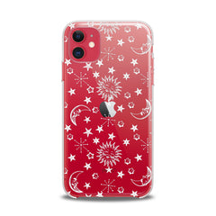 Lex Altern TPU Silicone iPhone Case White Celestial Print