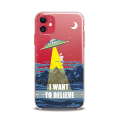 Lex Altern TPU Silicone iPhone Case UFO Quote