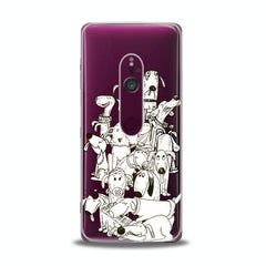 Lex Altern TPU Silicone Sony Xperia Case Drawing Dogs