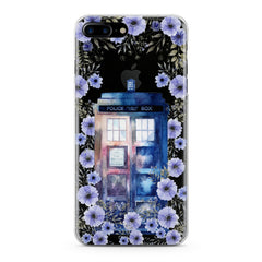 Lex Altern TPU Silicone Phone Case Floral Police Box