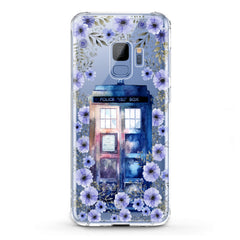 Lex Altern TPU Silicone Phone Case Floral Police Box