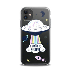 Lex Altern TPU Silicone iPhone Case Cute UFO Quote