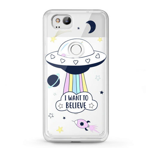 Lex Altern Google Pixel Case Cute UFO Quote