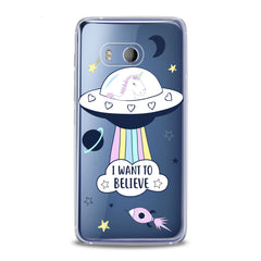 Lex Altern TPU Silicone HTC Case Cute UFO Quote