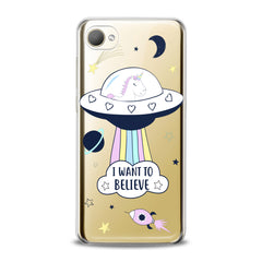 Lex Altern TPU Silicone HTC Case Cute UFO Quote