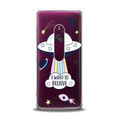 Lex Altern TPU Silicone Sony Xperia Case Cute UFO Quote