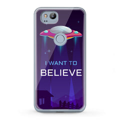 Lex Altern TPU Silicone Google Pixel Case Blue UFO