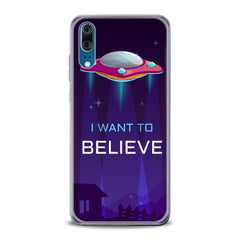 Lex Altern TPU Silicone Huawei Honor Case Blue UFO