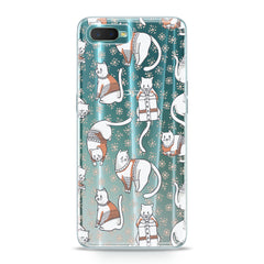 Lex Altern TPU Silicone Oppo Case Dressed Cat