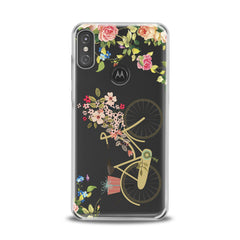 Lex Altern TPU Silicone Motorola Case Floral Bicycle Theme