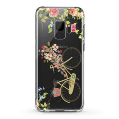 Lex Altern TPU Silicone Samsung Galaxy Case Floral Bicycle Theme