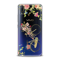 Lex Altern TPU Silicone VIVO Case Floral Bicycle Theme