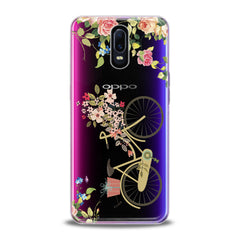 Lex Altern TPU Silicone Oppo Case Floral Bicycle Theme