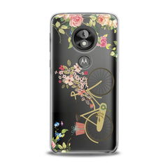 Lex Altern TPU Silicone Motorola Case Floral Bicycle Theme